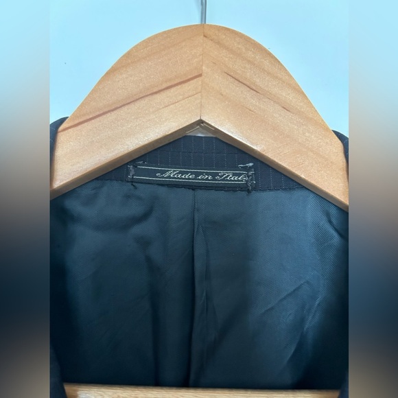 Corneliani Navy Striped 3-Button 100% Extrafine Virgin Wool Sports Coat - Picture 3 of 12